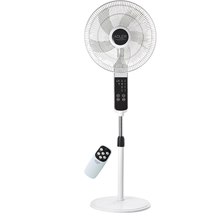 Picture of Adler | Fan | AD 7328 | Stand Fan | White | Diameter 40 cm | Number of speeds 3 | Oscillation | 120 W | Yes
