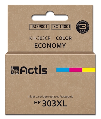 Picture of Actis KH-303CR ink for HP printer, replacement HP 303XL T6N03AE; Premium; 18ml; 415 pages; colour