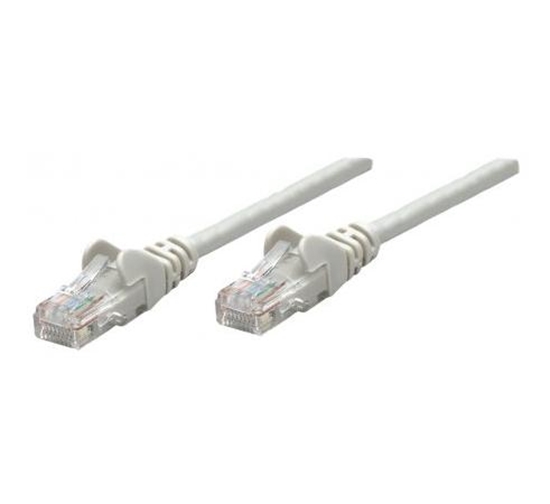 Изображение Intellinet Network Patch Cable, Cat6A, 50m, Grey, Copper, S/FTP, LSOH / LSZH, PVC, RJ45, Gold Plated Contacts, Snagless, Booted, Lifetime Warranty, Polybag