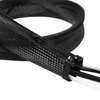 Picture of Logilink Cable FlexWrap with Zipper, 1m, 30mm, black | Logilink