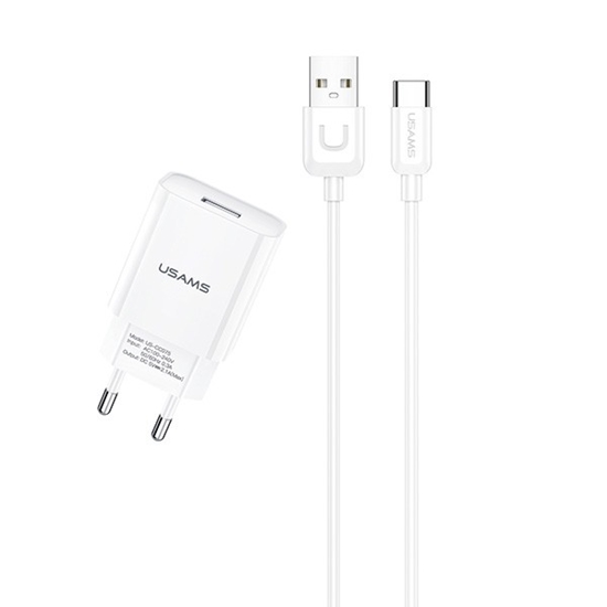 Изображение Ładowarka sieciowa USB kabel USB-C 2,1A T21 