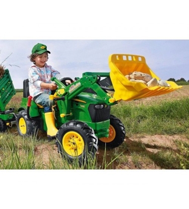 Изображение Traktors ar pedāļiem rollyFarmtrac John Deere 7930 2 ātrumi, bremze, noņemāmais kauss un piepūš. riteņ. 710126 ( 3 - 8 gadiem) Vācija