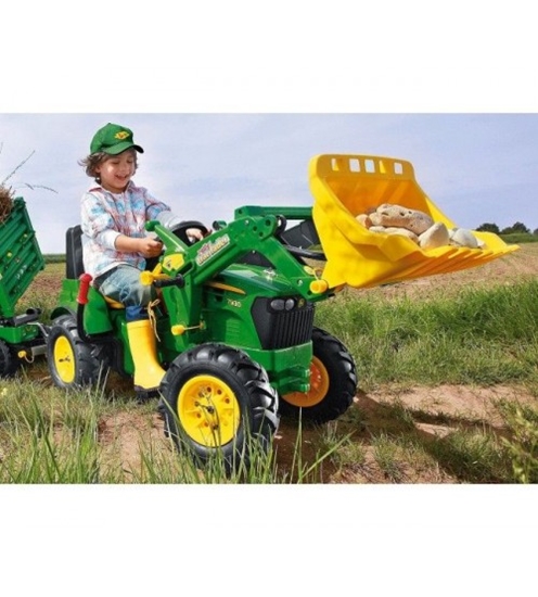 Picture of Traktors ar pedāļiem rollyFarmtrac John Deere 7930 2 ātrumi, bremze, noņemāmais kauss un piepūš. riteņ. 710126 ( 3 - 8 gadiem) Vācija