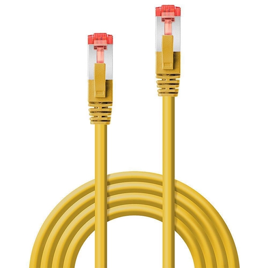 Picture of Lindy RJ-45/RJ-45 Cat6 1m networking cable Yellow S/FTP (S-STP)