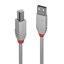 Attēls no Lindy 0,5m USB 2.0 Type A to B Cable, Anthra Line, grey