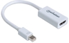 Picture of Manhattan Mini DisplayPort 1.2 to HDMI Adapter Cable, 1080p@60Hz, 17cm, Male to Female, White, Lifetime Warranty, Blister