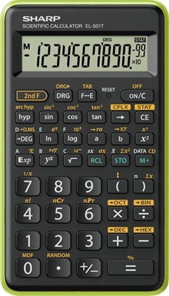 Attēls no Sharp EL-501T calculator Pocket Scientific Black, Green