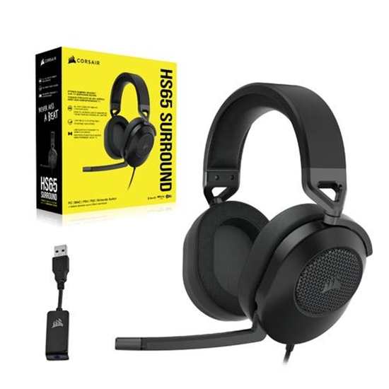 Изображение CORSAIR HS65 Surround Headset Carbon EU