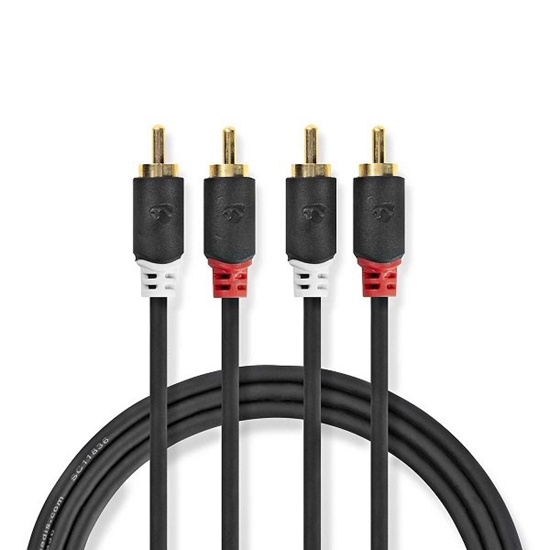 Picture of Nedis Audio Cable 2x RCA -> 2 x RCA 1m