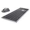 Picture of DELL KM7321W keyboard Mouse included RF Wireless + Bluetooth QWERTY Nordic Grey, Titanium