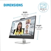 Picture of HP E27m G4 QHD Charging Conferencing Monitor - 27" 2560x1440 QHD 300-nit 75Hz AG, IPS, USB-C(65W)/HDMI/DisplayPort Daisy-Chain, 4x USB-A, speakers, 5MP webcam, RJ-45 LAN, height adjustable/tilt/swivel/pivot, 3 years