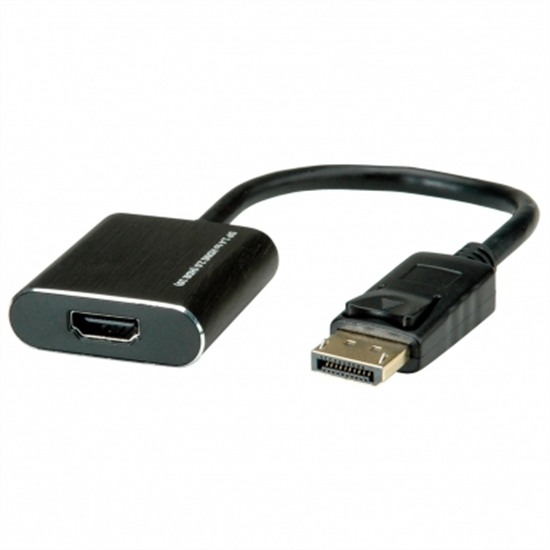 Picture of ROLINE DisplayPort-HDMI Adapter, 4K@60Hz, DP v1.4, DP M - HDMI F