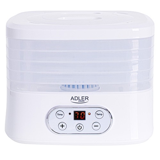 Изображение Adler | Food Dehydrator | AD 6658 | Power 230 W | Number of trays 5 | Temperature control | Integrated timer | White