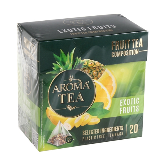 Изображение Tēja Aroma Pyramids Exotic Fruits 20x50g