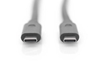 Изображение DIGITUS USB Type-C Gen2 Anschlusskabel, Type-C to C, 1m, sw