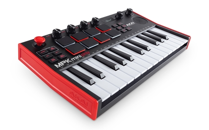 Изображение AKAI MPK Mini Play MK3 Control keyboard Pad controller MIDI USB Black, Red