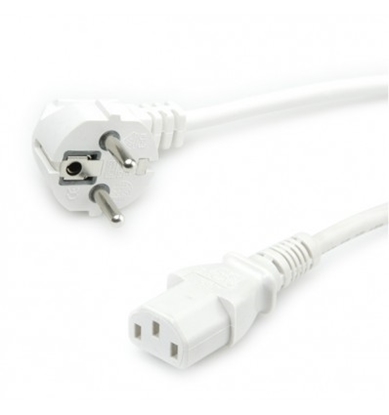 Изображение VALUE Power Cable, straight IEC Conncector, white 1.8 m