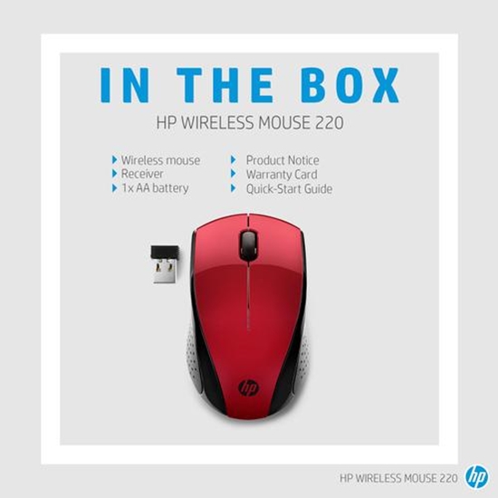 Изображение HP Wireless Mouse 220 (Sunset Red)