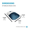 Изображение HP Z3700 Forest Teal Wireless Mouse