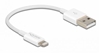 Picture of Delock USB data and power cable for iPhone™, iPad™, iPod™ white 15 cm