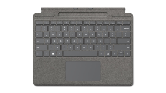 Picture of Microsoft Surface Typecover Alcantara with pen storage/ Without pen Platinum Pro 8 & X & 9