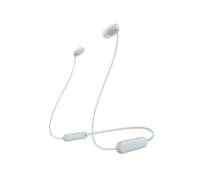 Picture of Sony WI-C100 Headset Wireless In-ear Calls/Music Bluetooth White