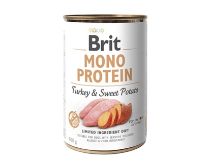 Изображение BRIT MONO PROTEIN Turkey with sweet potato - Wet dog food - 400 g