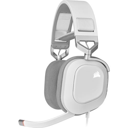 Attēls no CORSAIR HS80 RGB USB Headset White EU