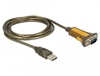 Изображение Delock Adapter USB 2.0 Type-A > 1 x Serial RS-232 DB9 extended temperature range