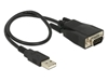 Изображение Delock Adapter USB 2.0 Type-A male > 1 x Serial RS-232 DB9 male with screws and nuts ESD protection