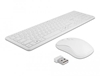 Picture of Delock USB Keyboard and Mouse Set 2.4 GHz wireless white