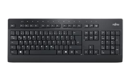 Изображение Fujitsu KB955 keyboard USB QWERTY Dutch Black