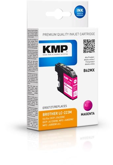 Изображение KMP B62MX ink cartridge magenta compatible with Brother LC-223 M