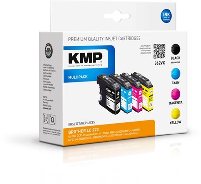 Attēls no KMP B62VX Multipack compatible with Brother LC-223 BK/C/M/Y