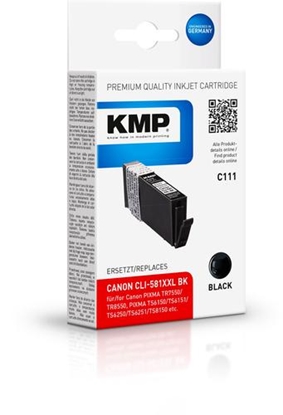 Изображение KMP C111 ink cartridge black compatible with Canon CLI-581XXL