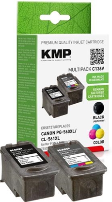 Изображение KMP C136V Promo Pack compatible w. Canon PG560/CL561