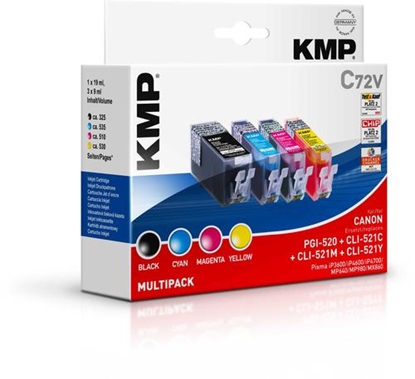 Изображение KMP C72V Promo Pack   BK/C/M/Y comp. with PGI-520 / CLI-521