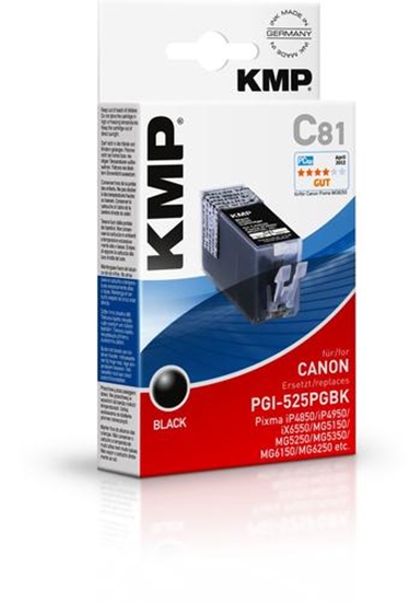 Picture of KMP C81 ink cartridge black compatible with PGI-525 PGBK