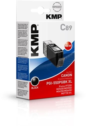 Изображение KMP C89 ink cartridge black compatible mit Canon PGI-550PGBK