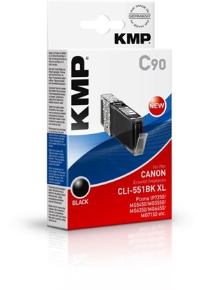 Picture of KMP C90 ink cartridge black comp. with Canon CLI-551 BK XL