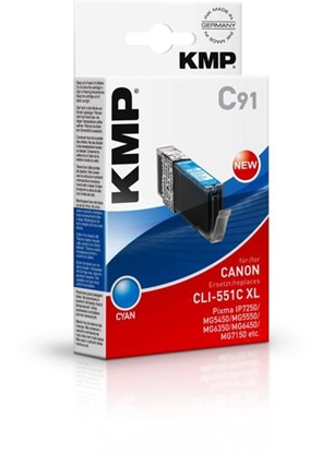 Picture of KMP C91 ink cartridge cyan comp. with Canon CLI-551 C XL