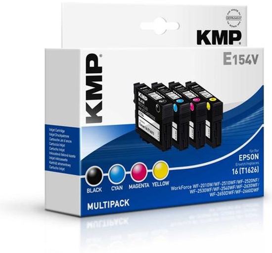 Изображение KMP E154V Multipack BK/C/M/Y compatible with Epson T 162