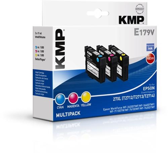 Изображение KMP E179V Multipack C/M/Y compatible with Epson T 2715