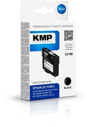 Picture of Tusz KMP KMP E218B - 5.3 ml - Schwarz - kompatibel - Tintenpatrone (Alternative zu: Epson 29, Epson T2981) - fur Epson Expression Home XP-235, 245, 247, 332, 335, 342, 345, 432, 435, 442, 445