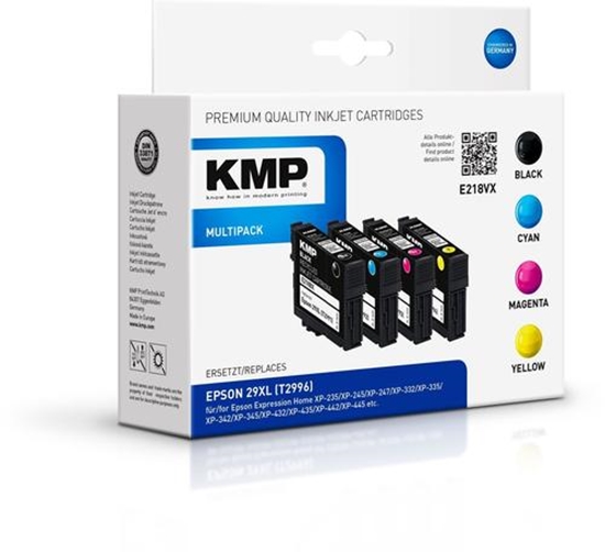 Изображение KMP E218VX Multipack BK/C/M/Y compatible with Epson T 2996 XL