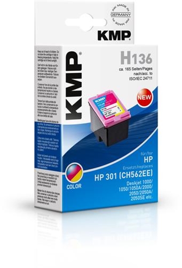 Picture of KMP H136 ink cartridge color compatible with HP CH 562 EE