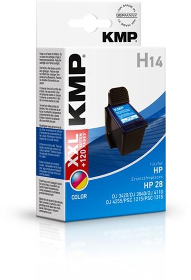 Picture of KMP H14 ink cartridge color compatible with HP C 8728 AE