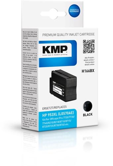 Picture of KMP H166BX ink cartridge black compatible with HP L0S70AE