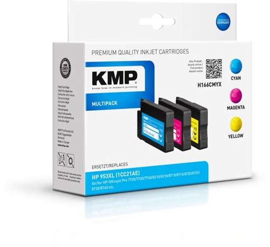 Picture of KMP H166CMYX Multipack C/M/Y compatible with HP 953 XL