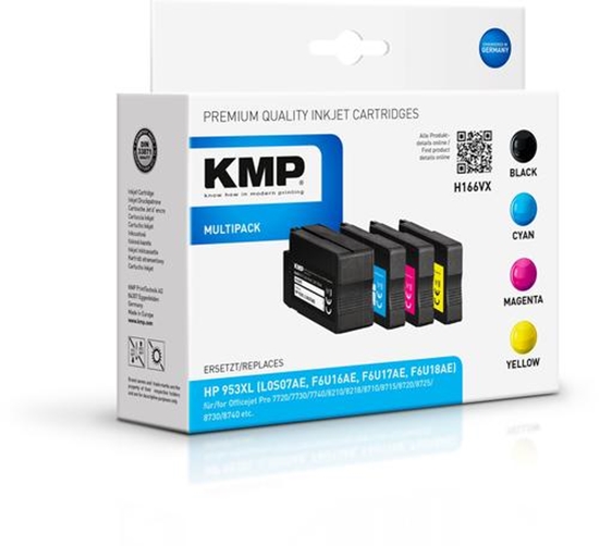 Picture of KMP H166VX Multipack BK/C/M/Y compatible with HP 953 XL